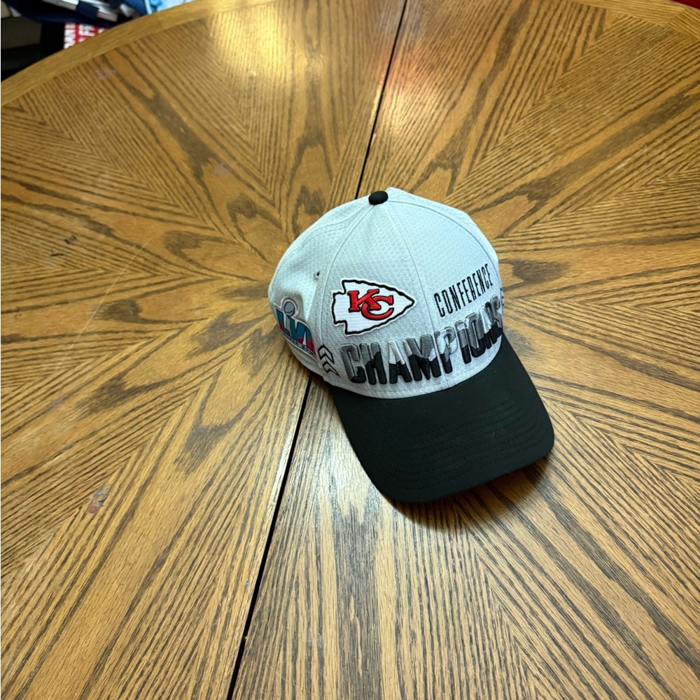New Era KC Chiefs AFC Champs NFL Black and Gray Hat